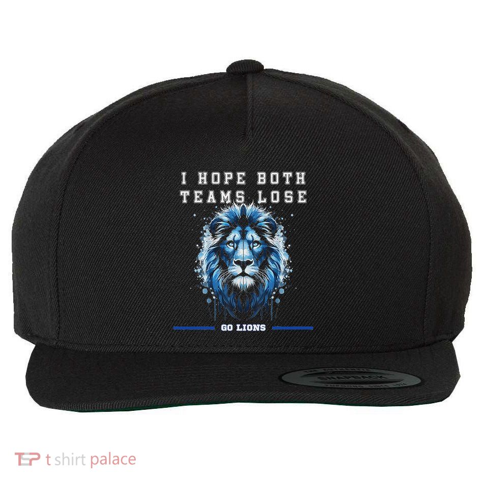 I Hope Both Teams Lose Go Lion & Women Wool Snapback Cap