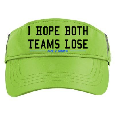 I Hope Both Teams Lose Adult Drive Performance Visor