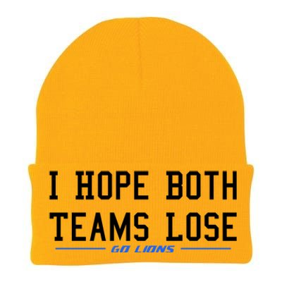 I Hope Both Teams Lose Knit Cap Winter Beanie