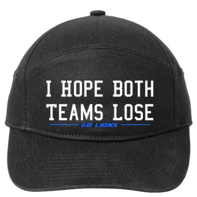 I Hope Both Teams Lose 7-Panel Snapback Hat