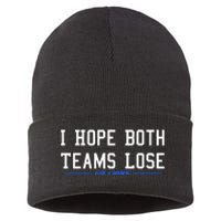 I Hope Both Teams Lose Sustainable Knit Beanie