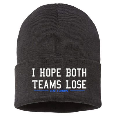 I Hope Both Teams Lose Sustainable Knit Beanie