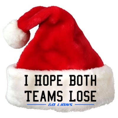 I Hope Both Teams Lose Premium Christmas Santa Hat