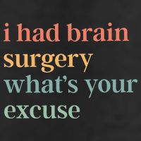I Had Brain Surgery WhatS Your Excuse Brain Surgery Large Microfiber Waffle Golf Towel