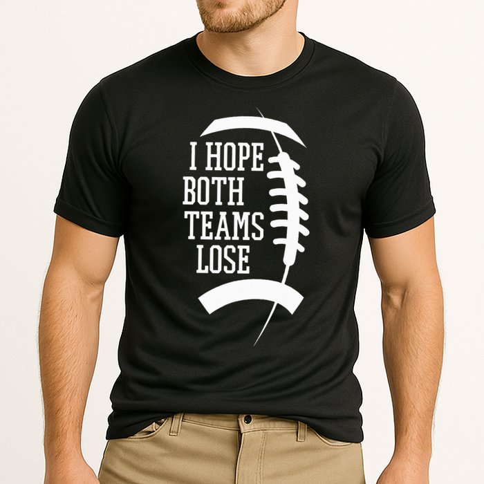 I Hope Both Teams Lose Cooling Performance Crew T-Shirt