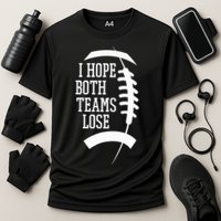 I Hope Both Teams Lose Cooling Performance Crew T-Shirt