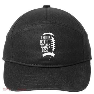 I Hope Both Teams Lose 7-Panel Snapback Hat