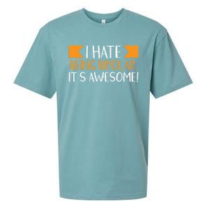 I Hate Being Bipolar It’s Awesome Gift Sueded Cloud Jersey T-Shirt