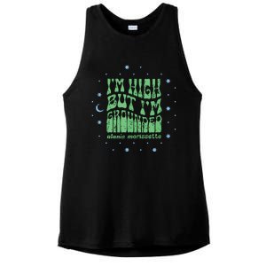 Im High But Im Grounded Ladies PosiCharge Tri-Blend Wicking Tank