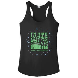 Im High But Im Grounded Ladies PosiCharge Competitor Racerback Tank