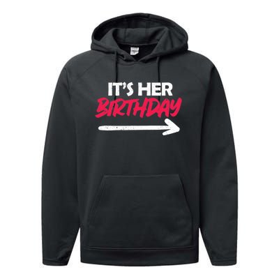 It's Her Birthday Performance Fleece Hoodie