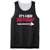 It's Her Birthday Mesh Reversible Basketball Jersey Tank