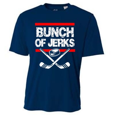 Ice Hockey Bunch Of Jerks Cooling Performance Crew T-Shirt