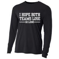 I Hope Both Teams Lose Go Lions Cooling Performance Long Sleeve Crew