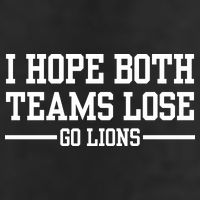 I Hope Both Teams Lose Go Lions 25L Jumbo Tote