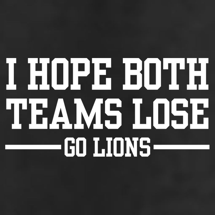 I Hope Both Teams Lose Go Lions 25L Jumbo Tote