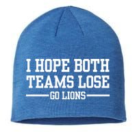 I Hope Both Teams Lose Go Lions Sustainable Beanie