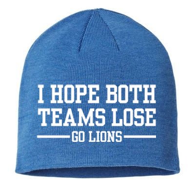 I Hope Both Teams Lose Go Lions Sustainable Beanie