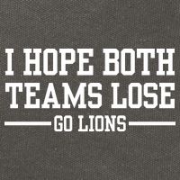 I Hope Both Teams Lose Go Lions Cotton Canvas Backpack
