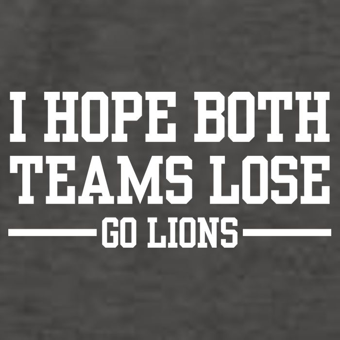 I Hope Both Teams Lose Go Lions Vector Backpack