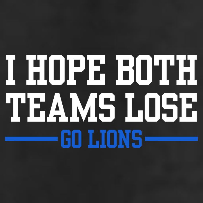 I Hope Both Teams Lose Go Lions Funny Sports 11oz C Handle Ceramic Mug