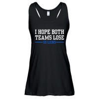 I Hope Both Teams Lose Go Lions Funny Sports Ladies Essential Flowy Tank