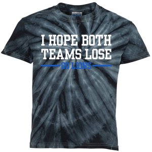 I Hope Both Teams Lose Go Lions Funny Sports Kids Tie-Dye T-Shirt