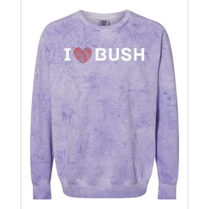 I Heart Bush Awesome I Love Bush Colorblast Crewneck Sweatshirt