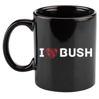 I Heart Bush Awesome I Love Bush 11oz C Handle Ceramic Mug