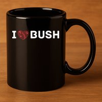 I Heart Bush Awesome I Love Bush 11oz C Handle Ceramic Mug