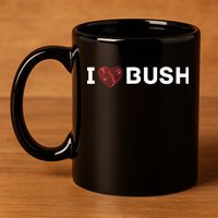 I Heart Bush Awesome I Love Bush 11oz C Handle Ceramic Mug