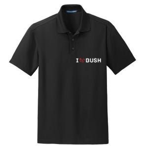 I Heart Bush Awesome I Love Bush Dry Zone Grid Polo