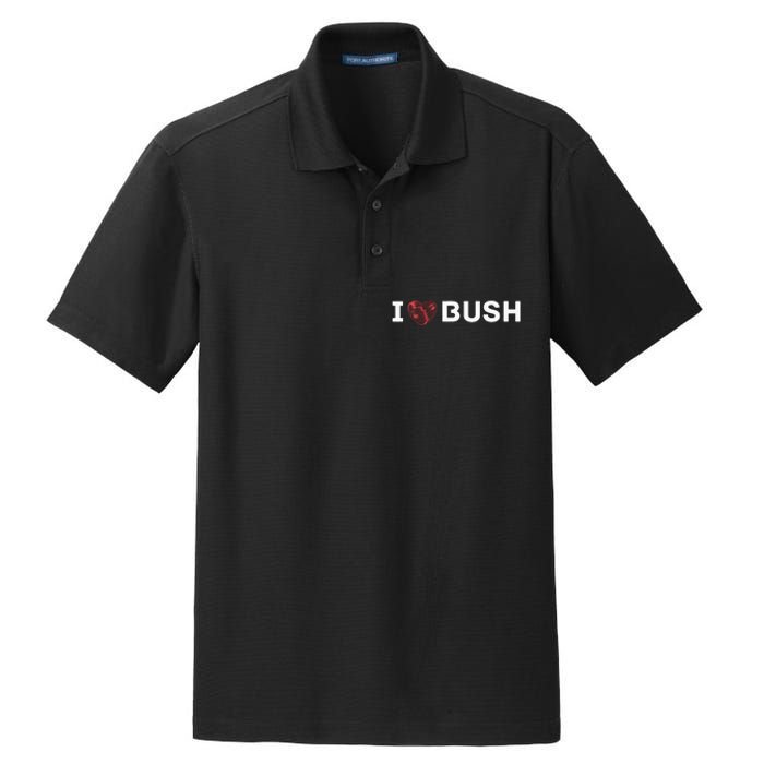 I Heart Bush Awesome I Love Bush Dry Zone Grid Polo