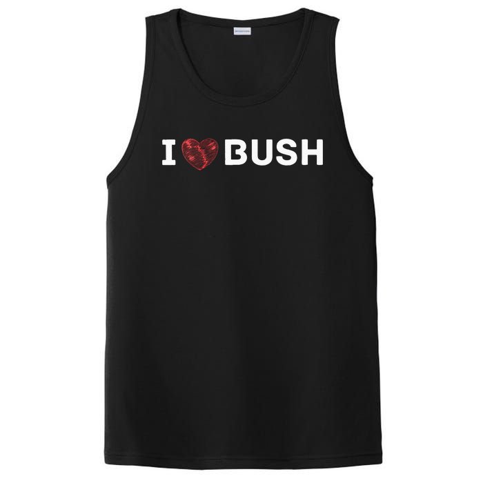 I Heart Bush Awesome I Love Bush PosiCharge Competitor Tank