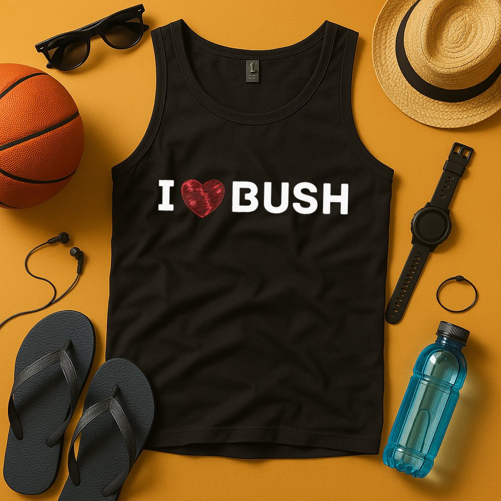 I Heart Bush Awesome I Love Bush Tank Top