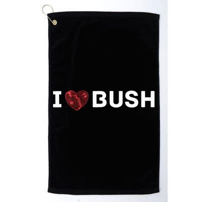 I Heart Bush Awesome I Love Bush Golf Towel