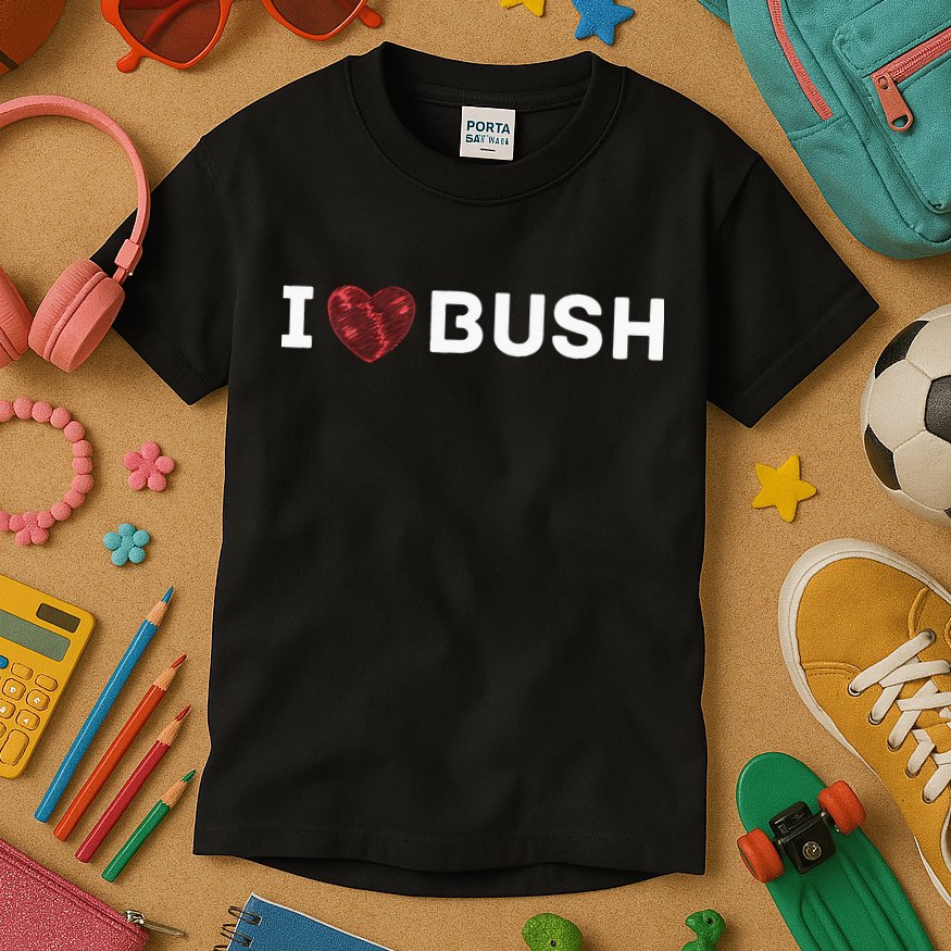 I Heart Bush Awesome I Love Bush Kids T-Shirt