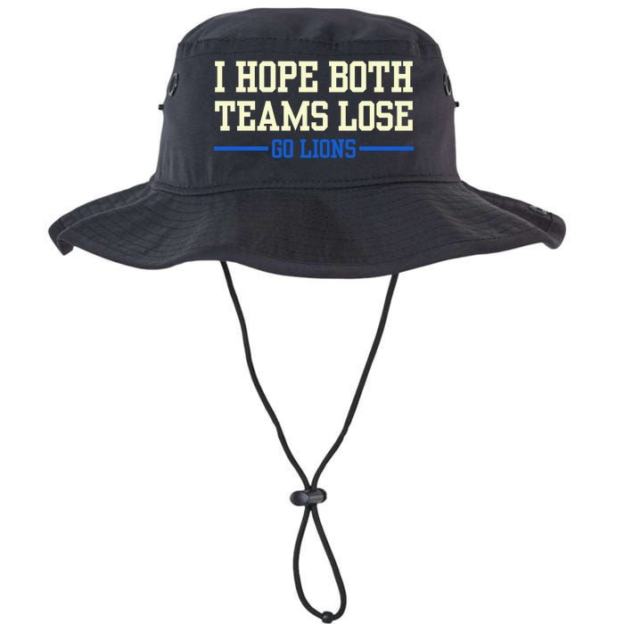 I Hope Both Teams Lose Go Lions Funny Sports Legacy Cool Fit Booney Bucket Hat