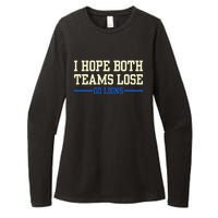 I Hope Both Teams Lose Go Lions Funny Sports Womens CVC Long Sleeve Shirt