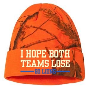 I Hope Both Teams Lose Go Lions Funny Sports Kati Licensed 12" Camo Beanie