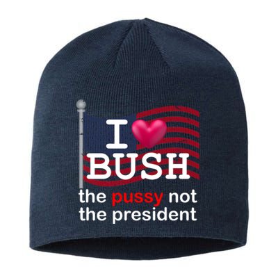 I Heart Bush The Pussy Not The President Sustainable Beanie