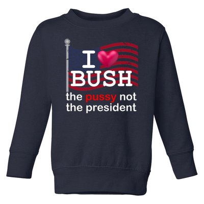 I Heart Bush The Pussy Not The President Toddler Sweatshirt