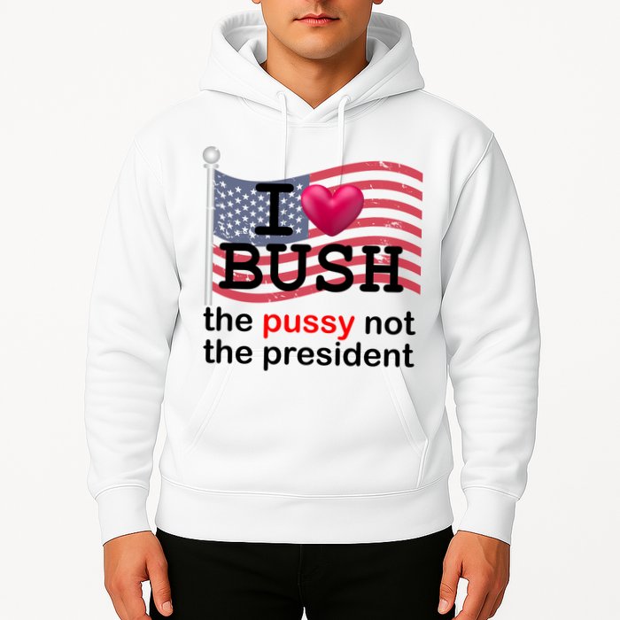 I Heart Bush The Pussy Not The President Hoodie