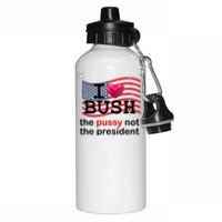 I Heart Bush The Pussy Not The President Aluminum Water Bottle