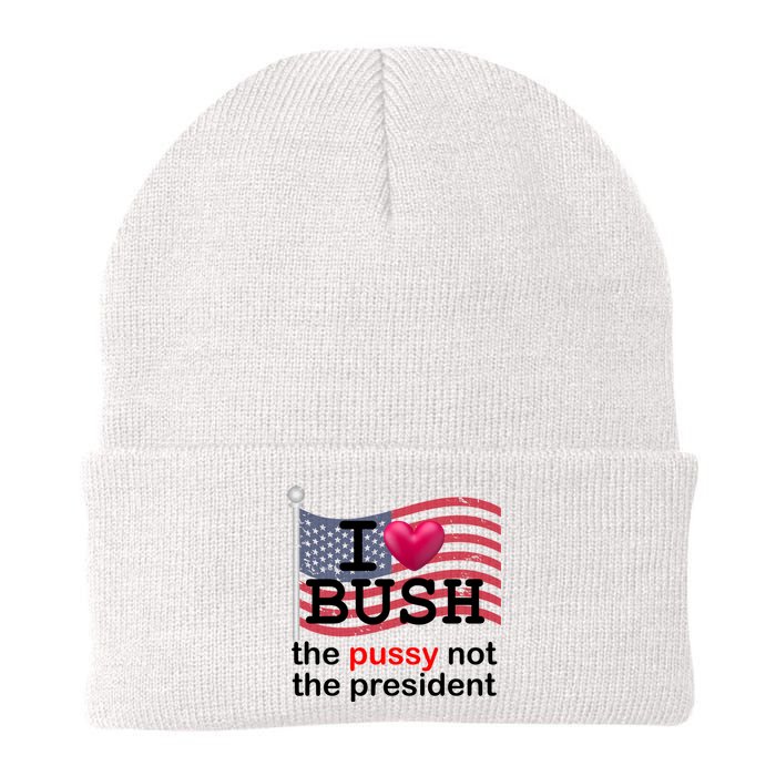 I Heart Bush The Pussy Not The President Knit Cap Winter Beanie