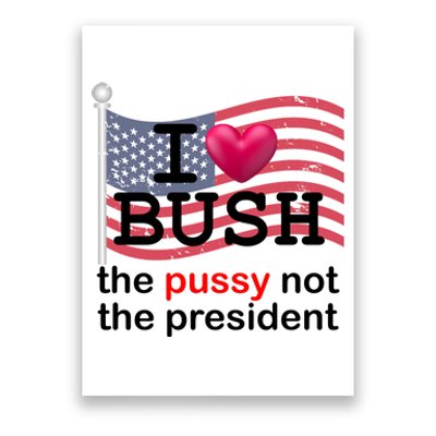 I Heart Bush The Pussy Not The President Poster