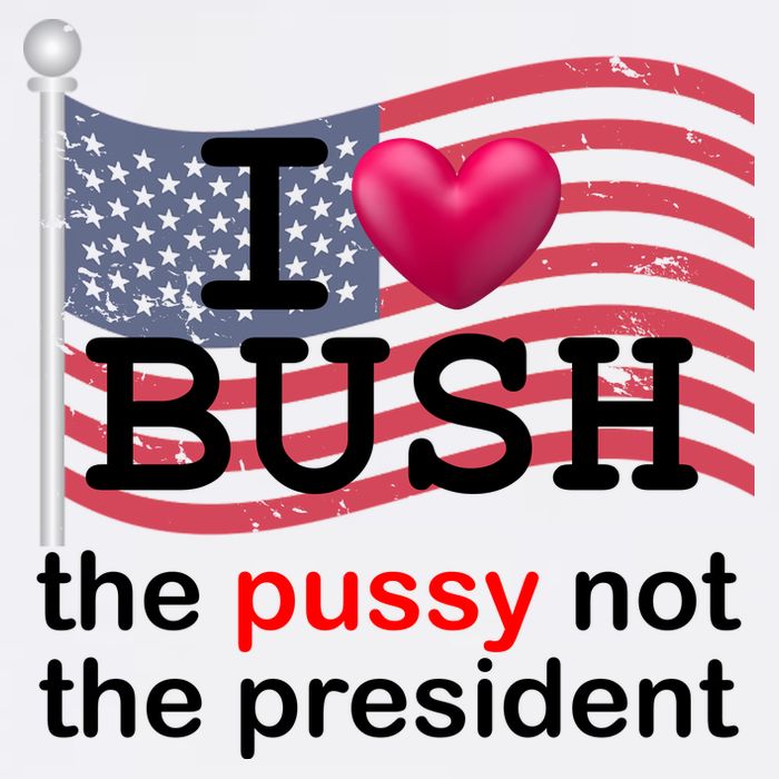 I Heart Bush The Pussy Not The President Poster