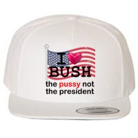 I Heart Bush The Pussy Not The President Wool Snapback Cap