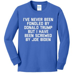 I Have Been Screwed By Joe Biden Kids Long Sleeve Shirt