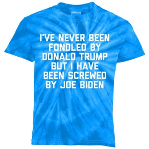 I Have Been Screwed By Joe Biden Kids Tie-Dye T-Shirt